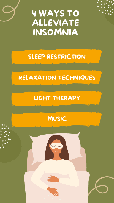 ways to alleviate insomnia