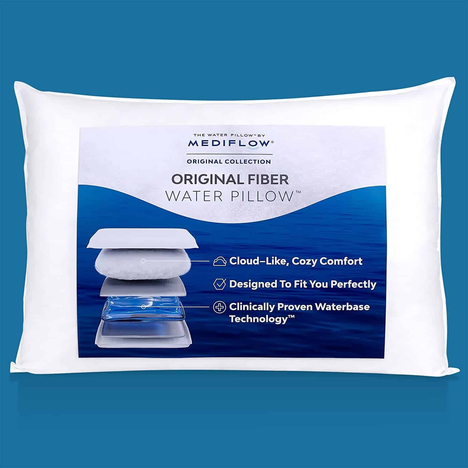 Mediflow The Water Pillow – Scientifically Proven to Reduce Neck Pain 