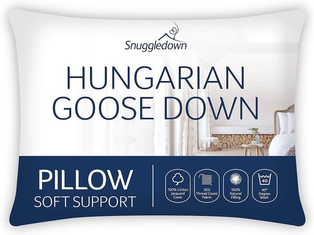 Roll over image to zoom in 2 VIDEOS Snuggledown Hungarian Goose Down Pillow 