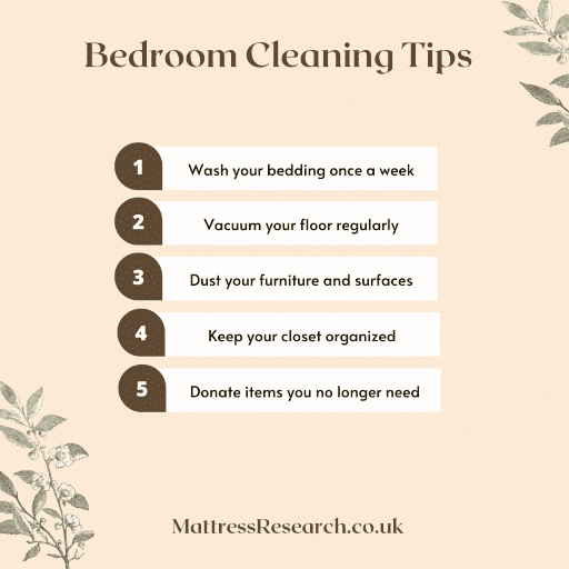 5 bedroom cleaning tips