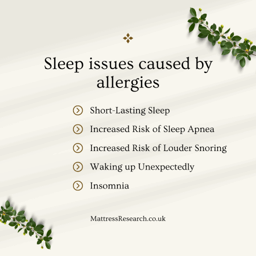 5 Sleep issues caused by allergies